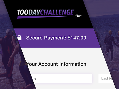 100DayChallenge.com - Checkout challenge checkout contact faqs fields inputs purchase purple support