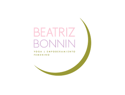 Beatriz Bonnin Yoga baby bear breath work circle cosmic doula earth femenino feminine green healer logo moon mother nurturing pink purple logo sans serif women empowerment yoga