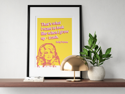 Queen Dolly adobe illustrator adobe photoshop dolly parton graphic design graphic designer mockup poster poster design print design