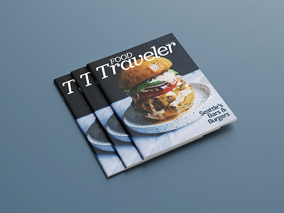 Food Traveler Magazine Redesign adobe indesign food design graphic design magazine magazine cover mockup print design