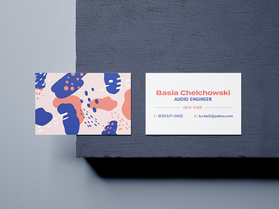 Business Card Identity abstract branding business card graphic design identity memphis mockup print design