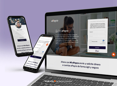 Landing page Mi ePayco design figma landingpage uidesign uiux