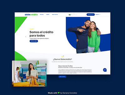 Website Sistecrédito design figma homepage illustration ui uidesign uiux