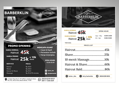 BarberKlin: Promo & Pricelist