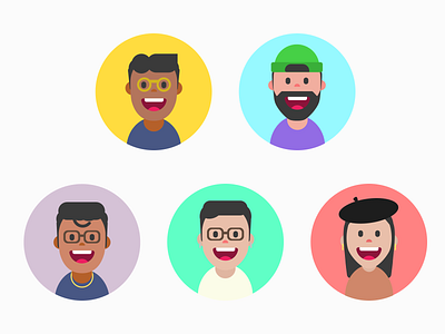 Avatars avatar icons avatars figma illustration vector vector illustration