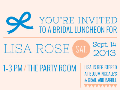 Bridal Shower Invites wedding invitations bridal shower typography