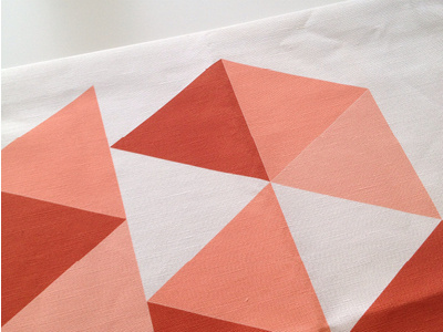New Textile Project abstract modern shape textile triangles