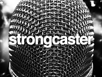Strongcaster album album art branding broadcast logo podcast