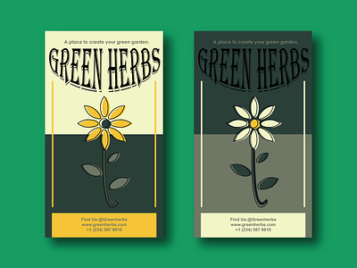 Green Herbs design graphic design illustration logo typography vector