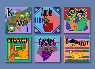 Fruits design graphic design illustration typography vector