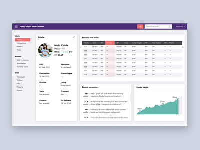 Maternity health dashboard