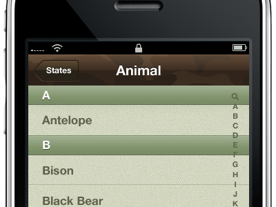 iHunting App app iphone ui