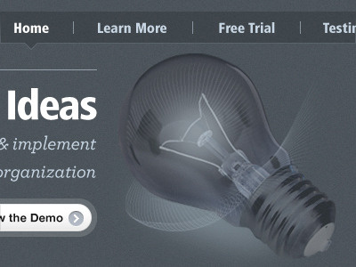 'Idea Management' masthead kindling marketing masthead