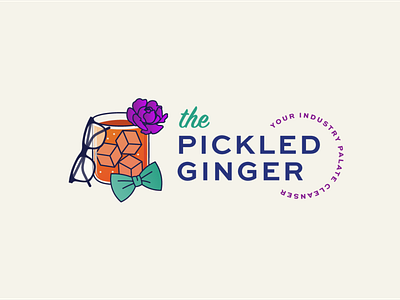 The Pickled Ginger logo branding branding design logo logo mark logodesign