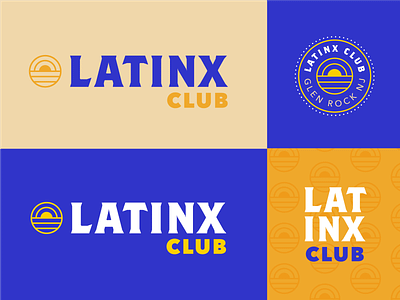 Latinx Club Brand System brand brand kit brand system branding color hispanic heritage latinx latinx club logo logo system logos sun sun logo