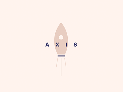 Axis axis logo mark rocketship series
