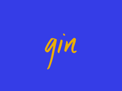 A lovely yet underappreciated spirit gif gin handlettering lettering type
