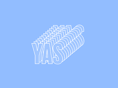 Yas layered type type typography