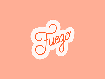 Fuego hand lettering handtype mark monoline monoline script script type type design typography wordmark