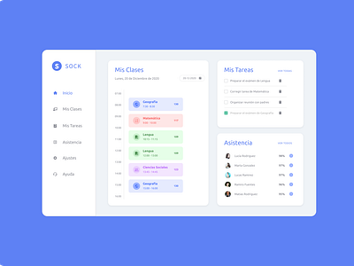 Teacher Dashboard UI by Jonathan Lifschitz on Dribbble