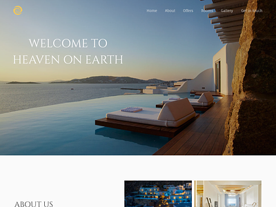 Luxury Hotel Landing Page Daily UI