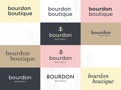 bourdon boutique brand exploration boutique branding discovery exploration logo pastel winnipeg