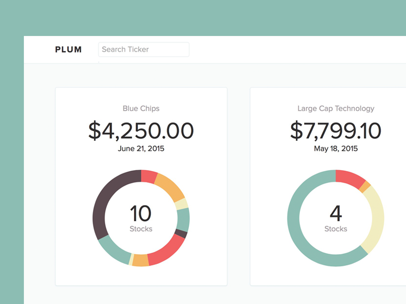 Plum - Portfolios by Jaden Dessureault on Dribbble