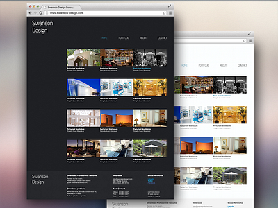 Swanson Thumb architect clean dark driza erdis gallery light minimal portfolio simple swanson web design white