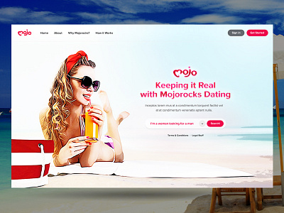 Mojo Splash Concept branding concept dating icon logo ui ux