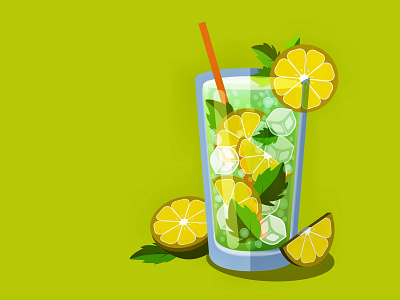 lemonade design drink flat food and drink graphic design illustration lemon lemonade vector