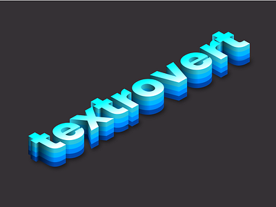 Textrovert - Isometric Text Effect 3d illustrator minimal simple typography