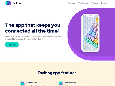 App Demo Landing Page