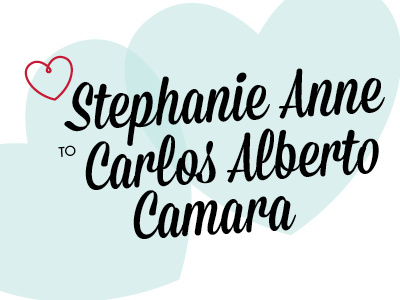 Stephanie and Carlos Wedding Invitation
