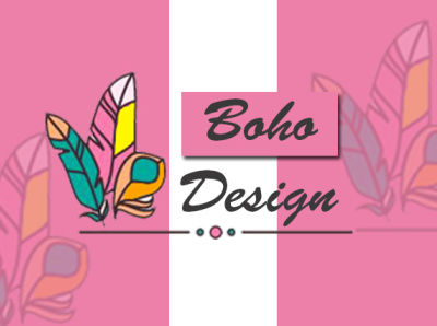 Boho logo boho logo branding design fiverr graphic graphic design designer logo logo design