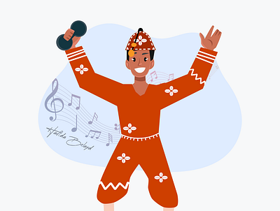 gnawa - Morocco flatdesign illustration illustrator