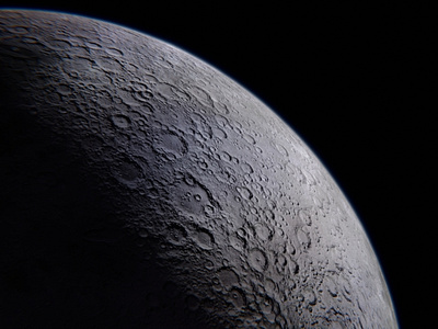 moon Blender 3d