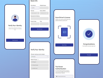 KYC Redesign - Introducing 2FA app ui case study illustration kyc mobile ui