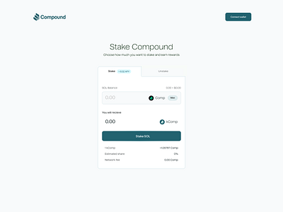 Staking Modal blockchain crypto defi pool staking web3