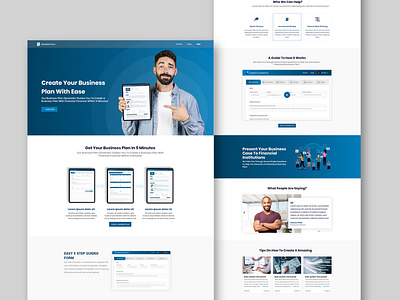 Business Plan Landing Page