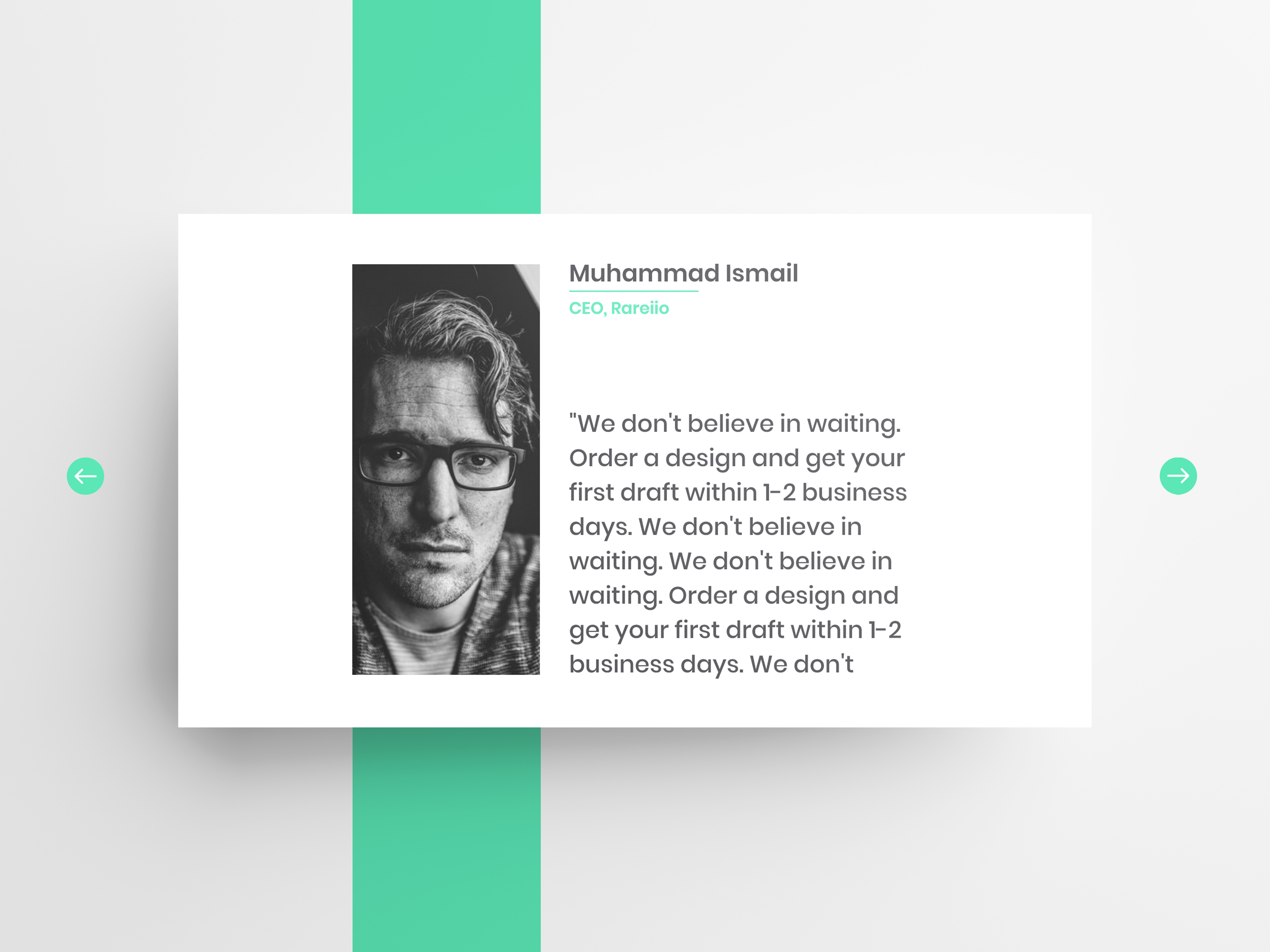 Testimonial Design by Rareiio on Dribbble