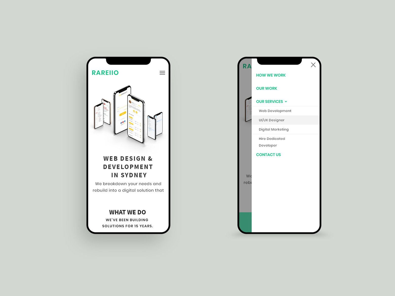 Mobile Optimized Site by Rareiio on Dribbble