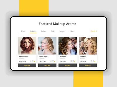 Beauty App Design