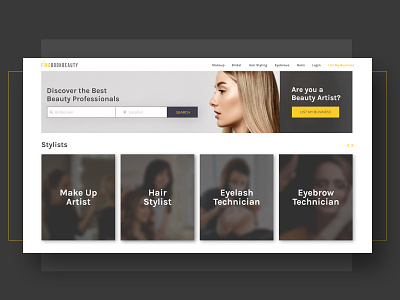FindBookBeauty - Designs app beauty branding design landing page ui ux web website