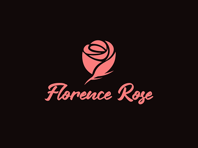 Florence Rose Logo brand design brand identity branding custom logo design fiverr.com graphic design illustration logo logodesign ui