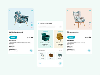 E-commerce app concept app application design e commerce e commerce app e commerce shop e shop furniture store product design shop shopping app shopping cart ui ux web