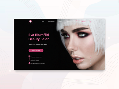 The Landing Page for the Beauty Salon figma landing design landingpage ui ux web website