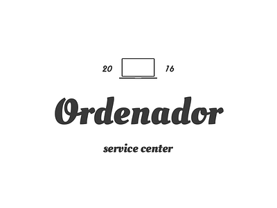 Ordenador branding concept design logo logotype