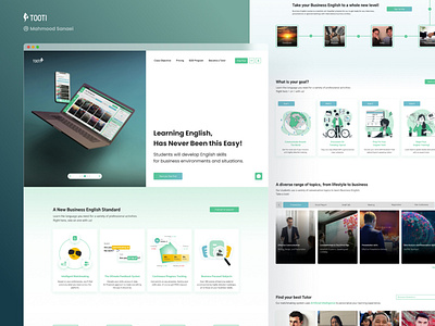 Tooti Homepage homepage product design ui ux website design