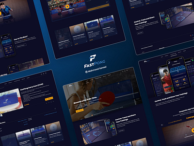 FastPong Website fitness product design sports ui ux website website design