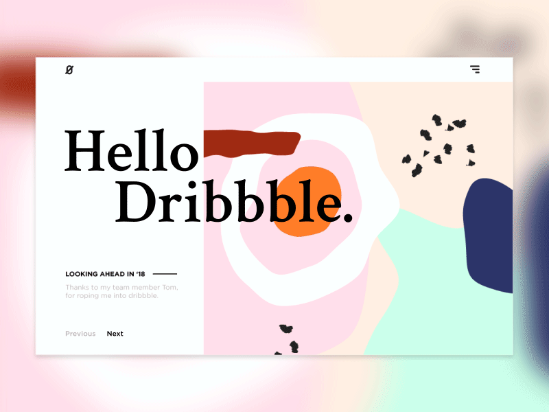 Hello Dribbble, nice to be here!